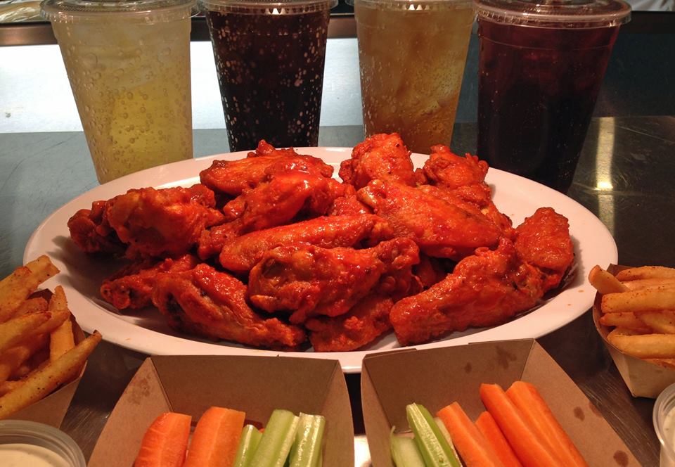 Wings and drinks at Central Kitchen